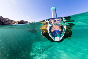 Máscara de Mergulho Easybreath 540 Subea Azul-cinza